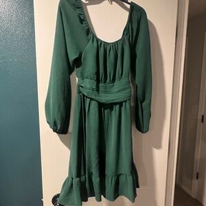 Amazon Women's Long Sleeve Green Dress